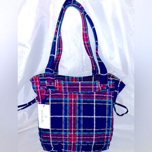 Vera Bradley Glenna Plaid Satchel- NWT